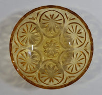 Vintage Yellow Orange 4 3/8" Depression Glass Nut Candy Dish