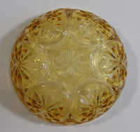 Vintage Yellow Orange 4 3/8" Depression Glass Nut Candy Dish