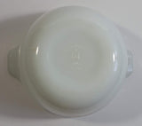 Vintage Anchor Hocking No. 606 Colorful Berries Design Fire King White Milk Glass Berry Serving / Mixing Bowl Oven Proof 8 Made in USA