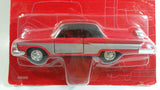 Rare Vintage Yatming Road Tough Classic Runners No. 8801 1959 Ford Fairlane 500 Red and Silver with Black Top Pull-Back Motorized Friction 1/43 Scale Die Cast Toy Car Vehicle New in Package