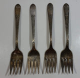 Antique WM Rogers IS Silver Plated Forks Set of 4