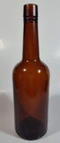 Vintage 11" Tall Brown Amber Glass Bottle