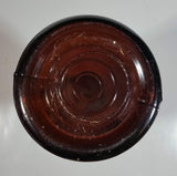 Vintage 11" Tall Brown Amber Glass Bottle