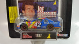 1997 Racing Champions Pinnacle Collector Series Limited Edition NASCAR #42 Joe Nemechek Bell South Chevrolet Monte Carlo White Blue Die Cast Toy Race Car Vehicle with Opening Hood and Trading Card - New in Package Sealed