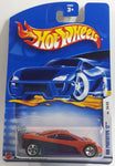 2002 Hot Wheels First Editions HW Prototype 12 Metalflake Dark Orange Die Cast Toy Car Vehicle New in Package