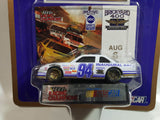 1994 Racing Champions Brickyard 400 Indianapolis Motor Speedway Inaugural Race NASCAR #94 Chevy Lumina White Die Cast Toy Race Car Vehicle with Trading Card and Display Stand - New in Package Sealed