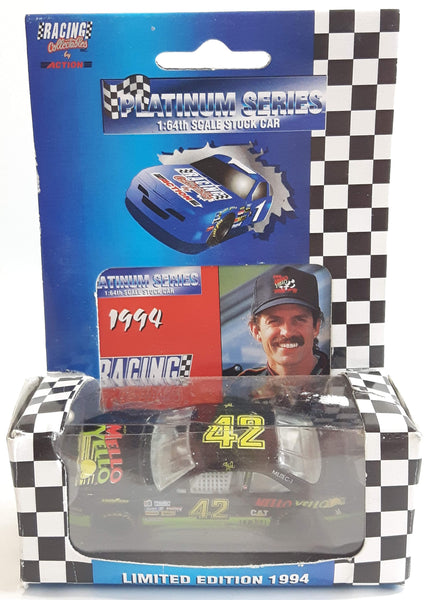 1994 Limited Edition Action Racing Platinum Series NASCAR #42 Kyle Petty Mello Yello Pontiac Grand Prix Black Die Cast Race Stock Car Vehicle - New in Box