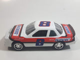 1991 Mars Inc #8 Mars Snickers Brand Buick Regal Pullback Friction Motorized 1/48 Scale White Die Cast Toy Race Car Vehicle