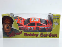 2000 Action Racing Limited Edition 1 of 1500 NASCAR #13 Robby Gordon 2000 Ford Taurus Hood Open Menards / The Wolf Man Fluorescent Orange Die Cast Race Car Vehicle - New in Box