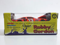 2000 Action Racing Limited Edition 1 of 1500 NASCAR #13 Robby Gordon 2000 Ford Taurus Hood Open Menards / The Wolf Man Fluorescent Orange Die Cast Race Car Vehicle - New in Box