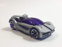 2005 Hot Wheels AcceleRacers Iridium Silver Die Cast Toy Car Vehicle - McDonalds Happy Meal