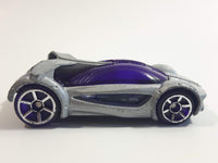 2005 Hot Wheels AcceleRacers Iridium Silver Die Cast Toy Car Vehicle - McDonalds Happy Meal