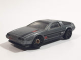 2014 Hot Wheels HW City - Speed Team '81 DeLorean DMC-12 Brushed Metalflake Silver Die Cast Toy Car Vehicle