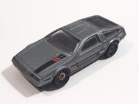 2014 Hot Wheels HW City - Speed Team '81 DeLorean DMC-12 Brushed Metalflake Silver Die Cast Toy Car Vehicle