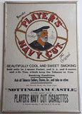 Player's Navy Cut Cigarettes The Original Nottingham Castle Metal Framed Advertising Mirror Tobacciana Collectible