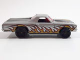 2009 Hot Wheels Heat Fleet 68 El Camino Metalflake Silver Die Cast Toy Muscle Car Vehicle