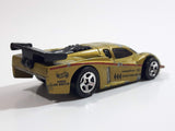 1998 Hot Wheels GT Racer Metallic Gold Die Cast Toy Car Vehicle