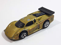 1998 Hot Wheels GT Racer Metallic Gold Die Cast Toy Car Vehicle