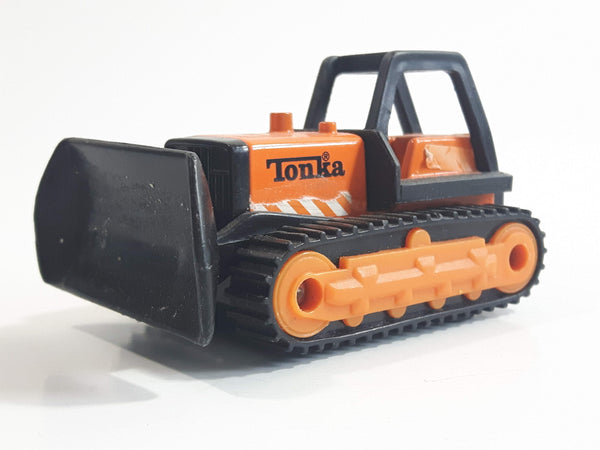 2003 Hasbro Tonka Bulldozer Orange and Black Die Cast Toy Car Vehicle McDonald's Happy Meal