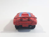 Rare Vintage Yatming Style Lamborghini Countach #45 Red Die Cast Toy Exotic Car Vehicle with Opening Rear Hood Made in Hong Kong