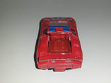 Rare Vintage Yatming Style Lamborghini Countach #45 Red Die Cast Toy Exotic Car Vehicle with Opening Rear Hood Made in Hong Kong
