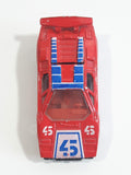 Rare Vintage Yatming Style Lamborghini Countach #45 Red Die Cast Toy Exotic Car Vehicle with Opening Rear Hood Made in Hong Kong