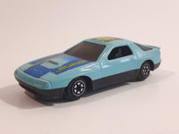 Yatming No. 807 Mazda RX-7 Turbo Super 8 Light Blue Die Cast Toy Car Vehicle