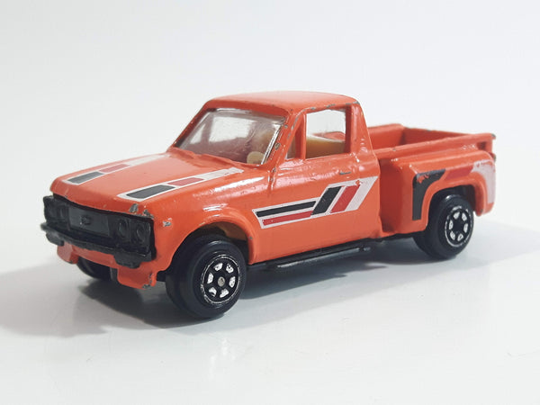 1980s Yatming Chevrolet LUV Stepside Pickup Truck Orange No. 1700 Die Cast Toy Car Vehicle