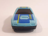 Yatming No. 807 Mazda RX-7 Turbo Super 8 Light Blue Die Cast Toy Car Vehicle