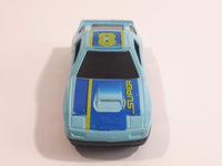 Yatming No. 807 Mazda RX-7 Turbo Super 8 Light Blue Die Cast Toy Car Vehicle