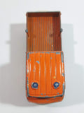 Vintage 1980s Majorette No. 233 Mercedes TraX Publics Truck Orange 1/70 Scale Die Cast Toy Car Vehicle