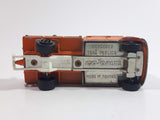 Vintage 1980s Majorette No. 233 Mercedes TraX Publics Truck Orange 1/70 Scale Die Cast Toy Car Vehicle