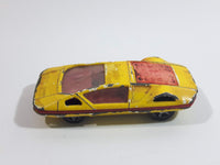 Vintage Corgi Juniors Whizzwheels Pininfarina Modulo Yellow Die Cast Toy Car Vehicle