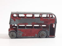 Vintage Lesney Moko No. 5 Double Decker Bus Red Die Cast Toy Car Vehicle