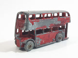 Vintage Lesney Moko No. 5 Double Decker Bus Red Die Cast Toy Car Vehicle