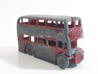 Vintage Lesney Moko No. 5 Double Decker Bus Red Die Cast Toy Car Vehicle