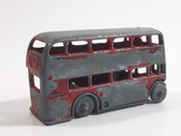 Vintage Lesney Moko No. 5 Double Decker Bus Red Die Cast Toy Car Vehicle