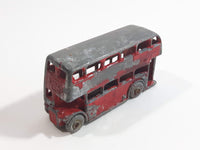 Vintage Lesney Moko No. 5 Double Decker Bus Red Die Cast Toy Car Vehicle