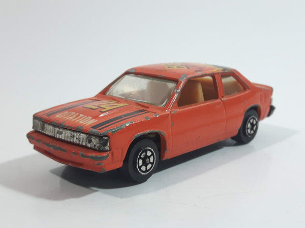 Yatming Chevrolet Citation "Boom" #24 Orange No. 1032 Die Cast Toy Racing Car Vehicle