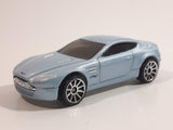 2009 Hot Wheels Dream Garage Aston Martin V8 Vantage Metallic Light Blue Die Cast Toy Car Vehicle