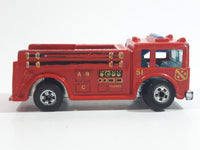 1982 Hot Wheels Fire Eater Red Fire Truck Die Cast Toy Car Vehicle - BW - Blue Lights