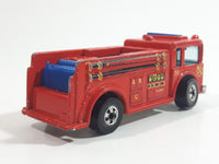 1982 Hot Wheels Fire Eater Red Fire Truck Die Cast Toy Car Vehicle - BW - Blue Lights