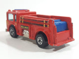 1982 Hot Wheels Fire Eater Red Fire Truck Die Cast Toy Car Vehicle - BW - Blue Lights