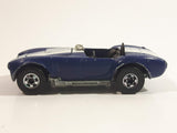 1983 Hot Wheels Hot Ones Classic Cobra Convertible Blue Die Cast Toy Car Vehicle w/ Opening Hood