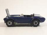 1983 Hot Wheels Hot Ones Classic Cobra Convertible Blue Die Cast Toy Car Vehicle w/ Opening Hood