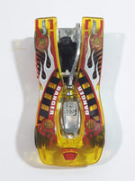 2013 Hot Wheels Attack Pack Motoblade Clear Yellow Die Cast Toy Car Vehicle