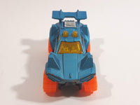 2012 Hot Wheels Quicksand Satin Blue Die Cast Toy Car Vehicle