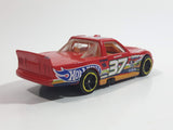 2014 Hot Wheels HW Race: Thrill Racers Circle Trucker Truck Red #37 Die Cast Toy Car Vehicle