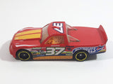 2014 Hot Wheels HW Race: Thrill Racers Circle Trucker Truck Red #37 Die Cast Toy Car Vehicle