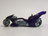 2001 Hot Wheels First Editions Fright Bike Motorcycle Clear Purple Die Cast Toy Car Vehicle